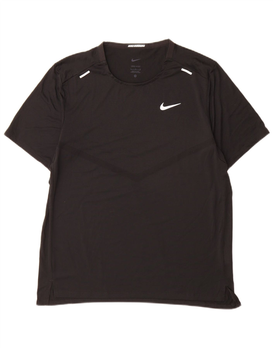 T-shirt Nike Dri Fit da uomo, grande, in poliestere nero