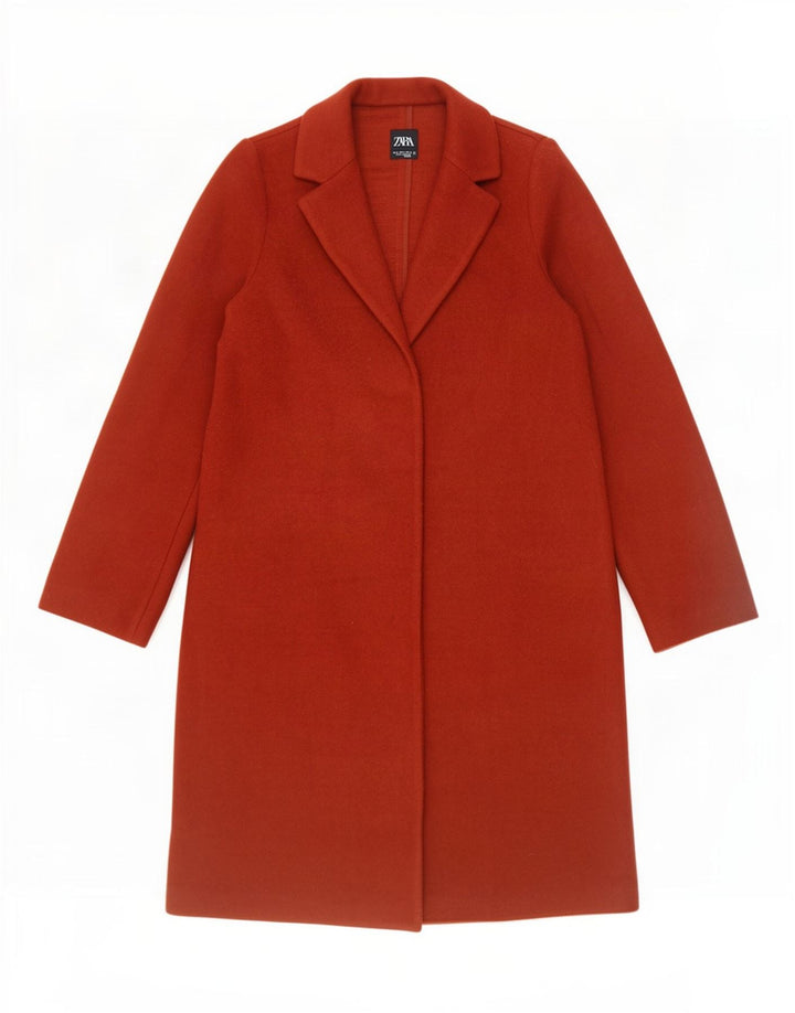 Cappotto Zara da donna UK 10 piccolo in cotone marrone