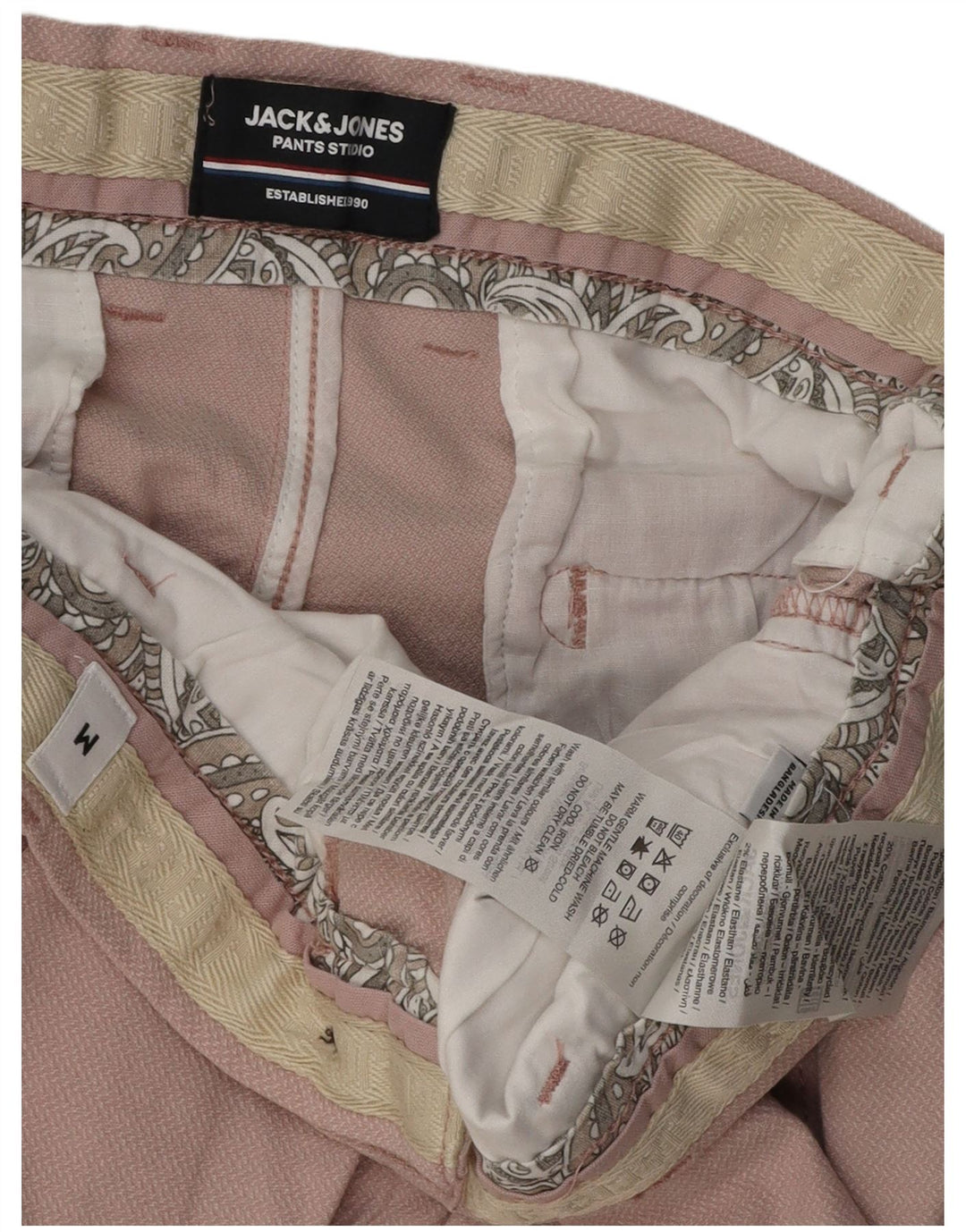 Pantaloncini chino da uomo Jack & Jones medi W32 in cotone rosa