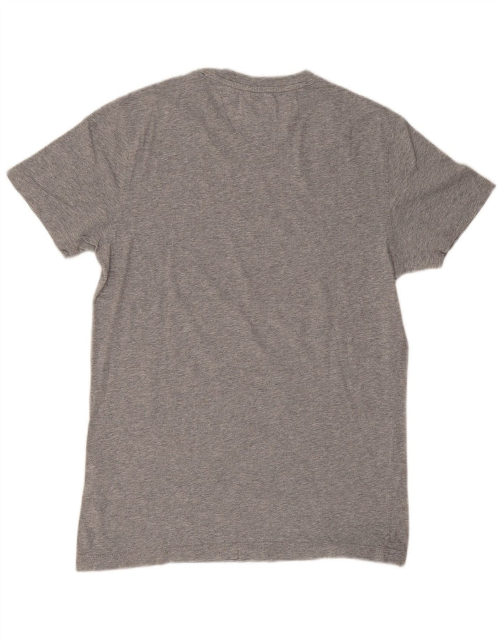 T-shirt da uomo Tommy Hilfiger Top piccola in cotone grigio