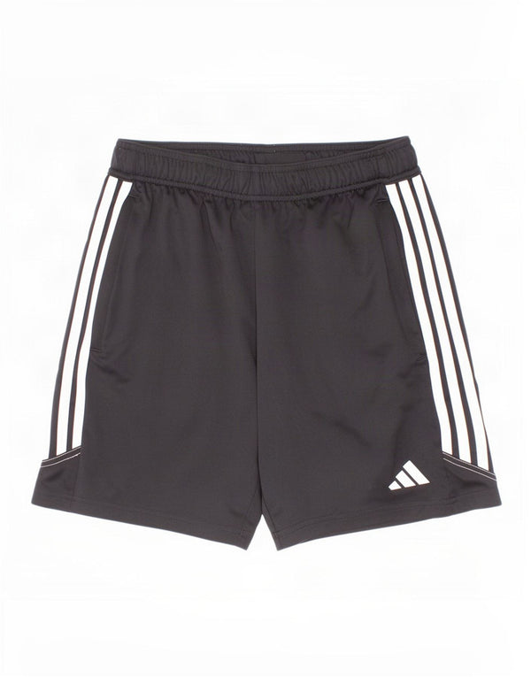 Pantaloncini sportivi Adidas Aeroready da ragazzo 13-14 anni in poliestere nero