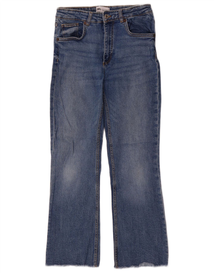 Jeans Bootcut da donna Zara EU 38 Small W28 L27 Blu