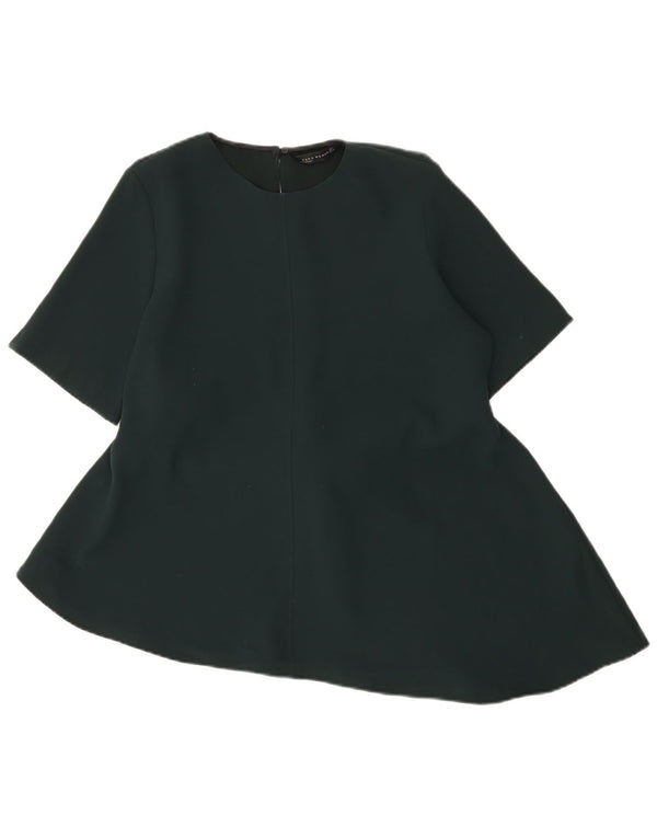 Camicetta asimmetrica da donna Zara Top UK 16 grande poliestere verde