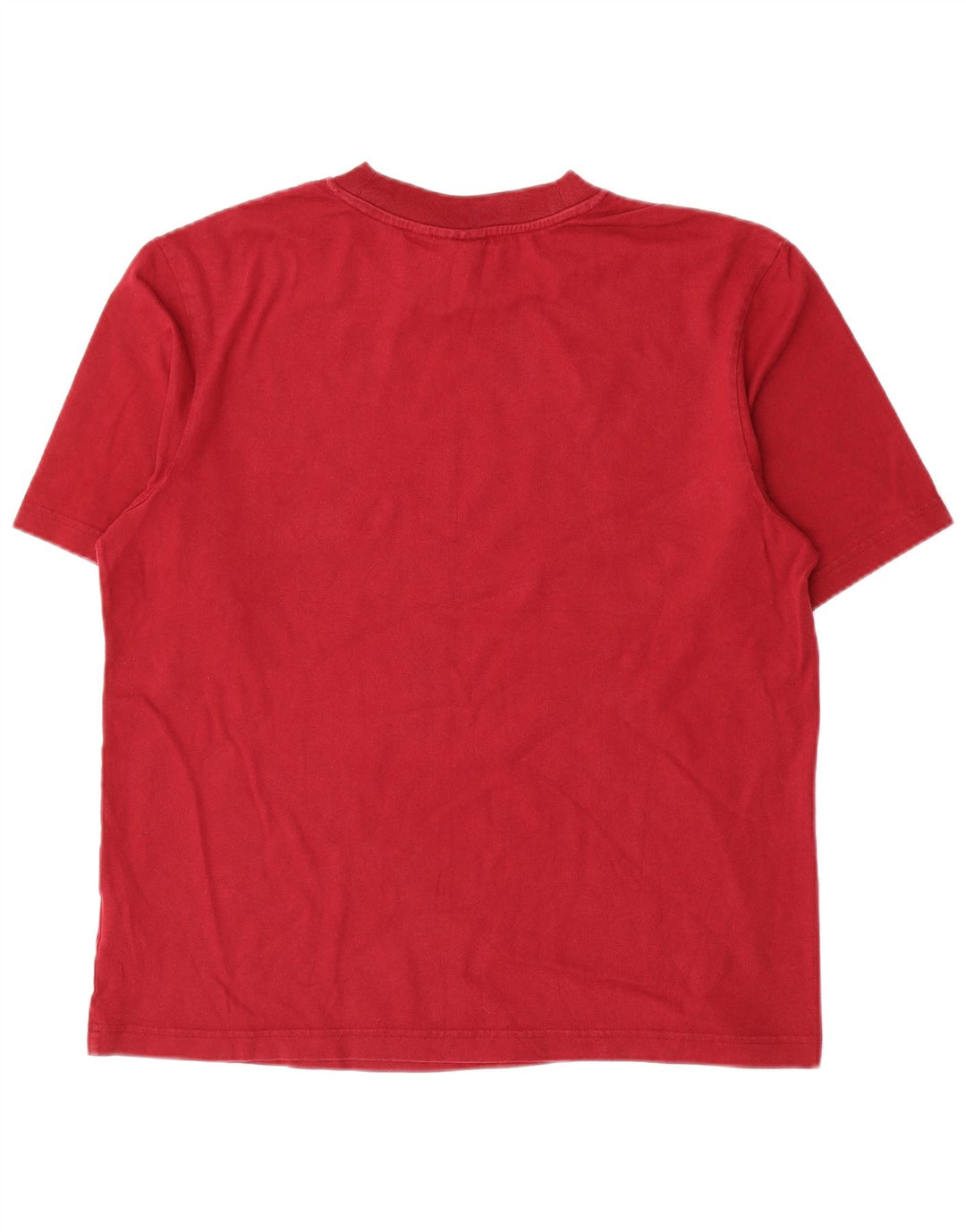 T-shirt grafica da uomo Adidas Top piccola in cotone rosso