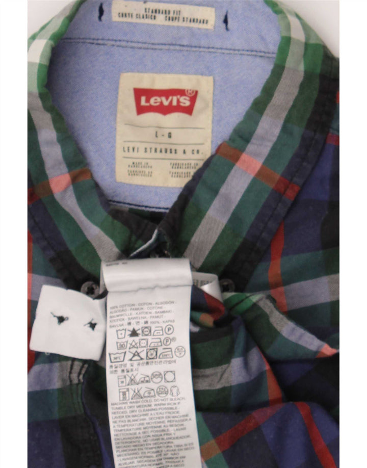Camicia Levi's da uomo vestibilità standard, cotone a quadri multicolore grande