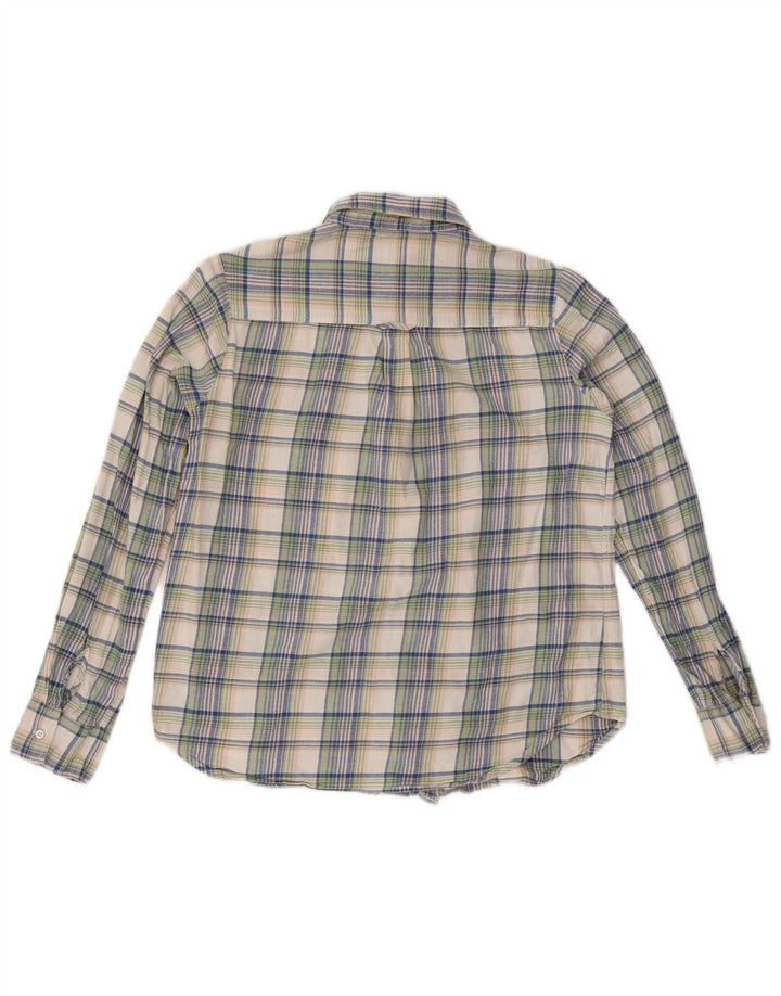 Fat Face Camicia da donna in flanella dal taglio classico UK 12 Check multicolore medio