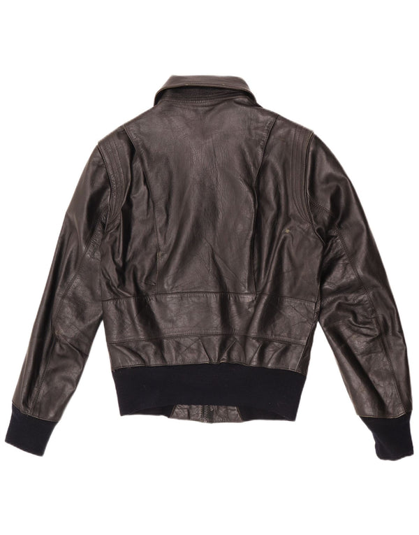 Giubbotto bomber vintage da uomo UK 34 XS nero