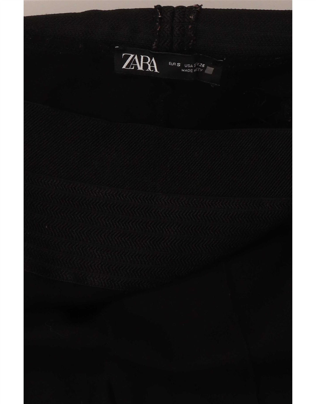Leggings corti da donna Zara UK 8 piccoli a spina di pesce neri