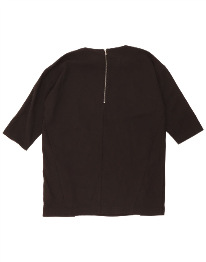 Oasis Camicetta oversize da donna con maniche a 3/4 Top UK 10 Small Poliestere nero