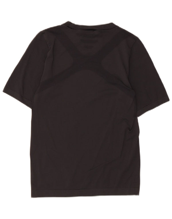 T-shirt Adidas Climalite da donna Top UK 12 Medium Nero Poliammide