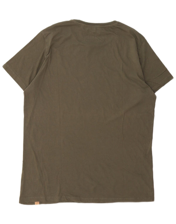 T-shirt grafica da uomo Penn-rich Top 2XL cotone verde