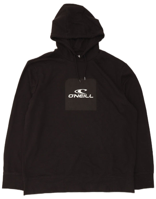 Felpa con cappuccio grafica da uomo O'Neill 2XL cotone nero