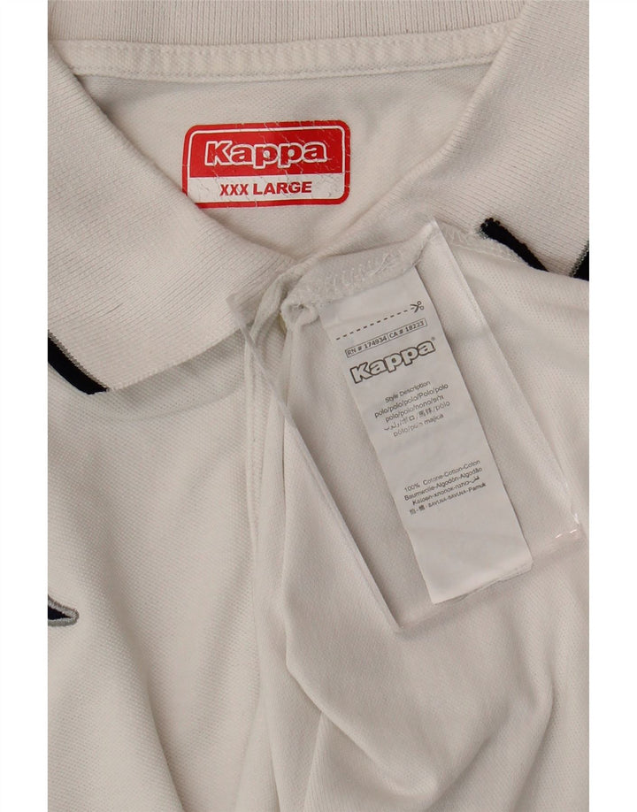 Polo da uomo KAPPA 3XL cotone bianco