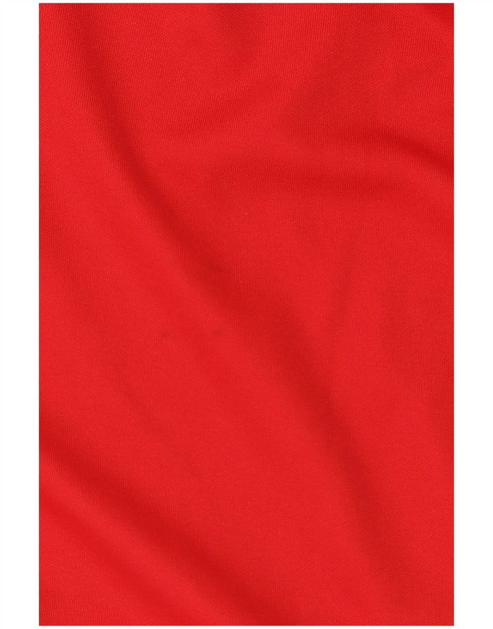 Tommy Hilfiger Uomo Felpa Maglione Grande Rosso Colourblock Poliestere