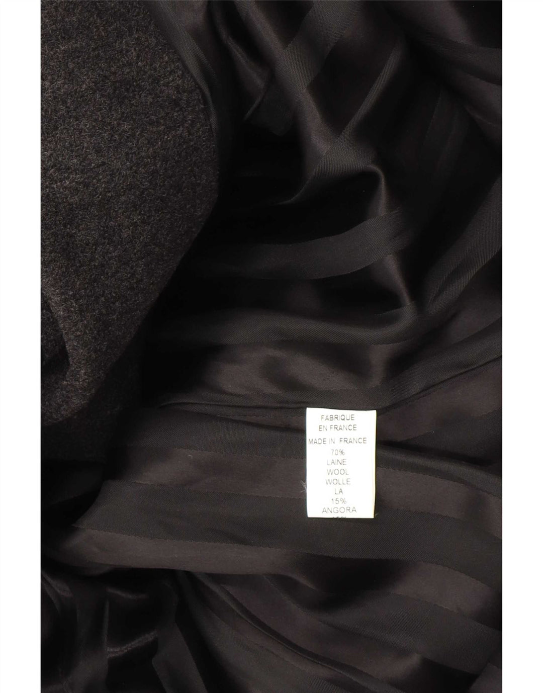 Soprabito vintage da donna UK 10 piccolo in lana grigia