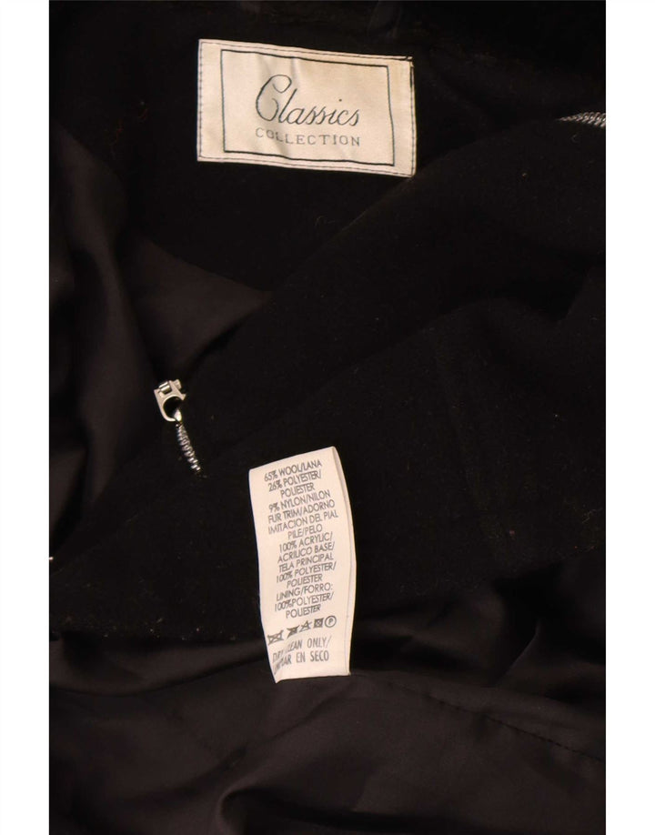 Soprabito da donna con zip intera St. Bernard UK 10 piccolo in lana nera