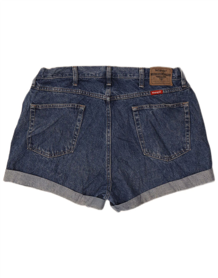 Pantaloncini di jeans vestibilità regolare da donna Wrangler W40 2XL cotone blu