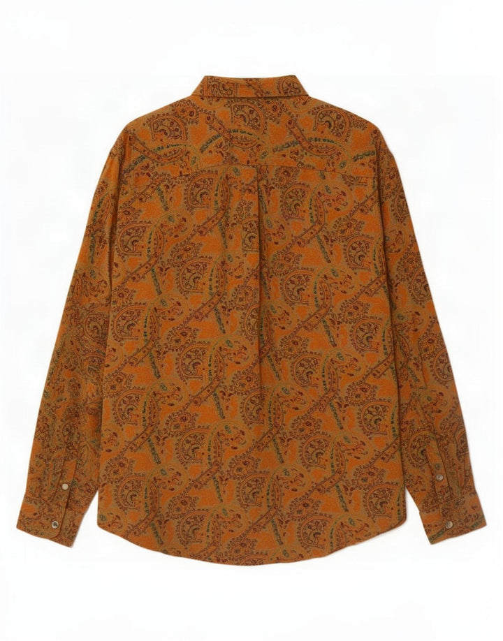 Camicia vintage da uomo XL marrone Paisley