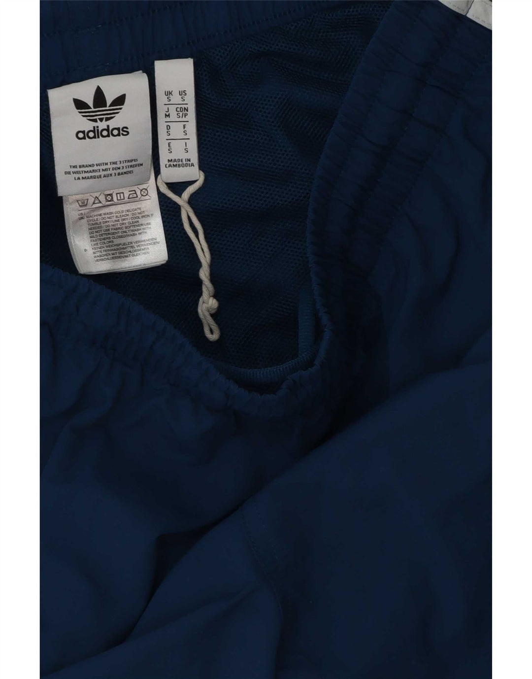 Pantaloncini sportivi da uomo Adidas piccoli sportivi in poliestere blu