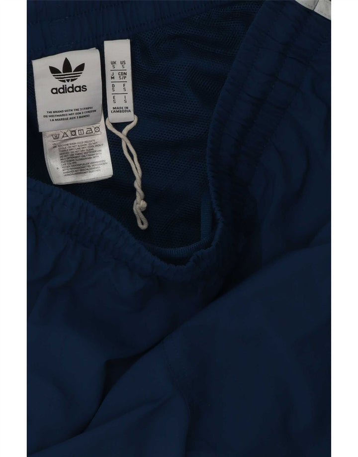 Pantaloncini sportivi da uomo Adidas piccoli sportivi in poliestere blu