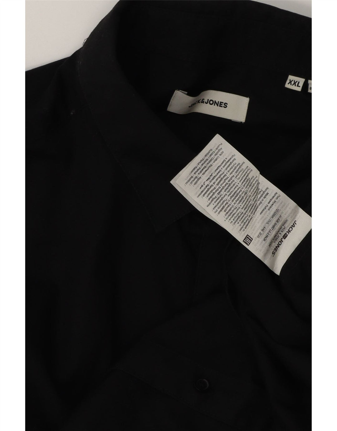Camicia da uomo Jack & Jones 2XL cotone nero