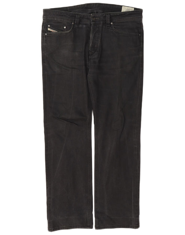 Diesel Jeans dritti Viking da uomo W33 L32 in cotone grigio