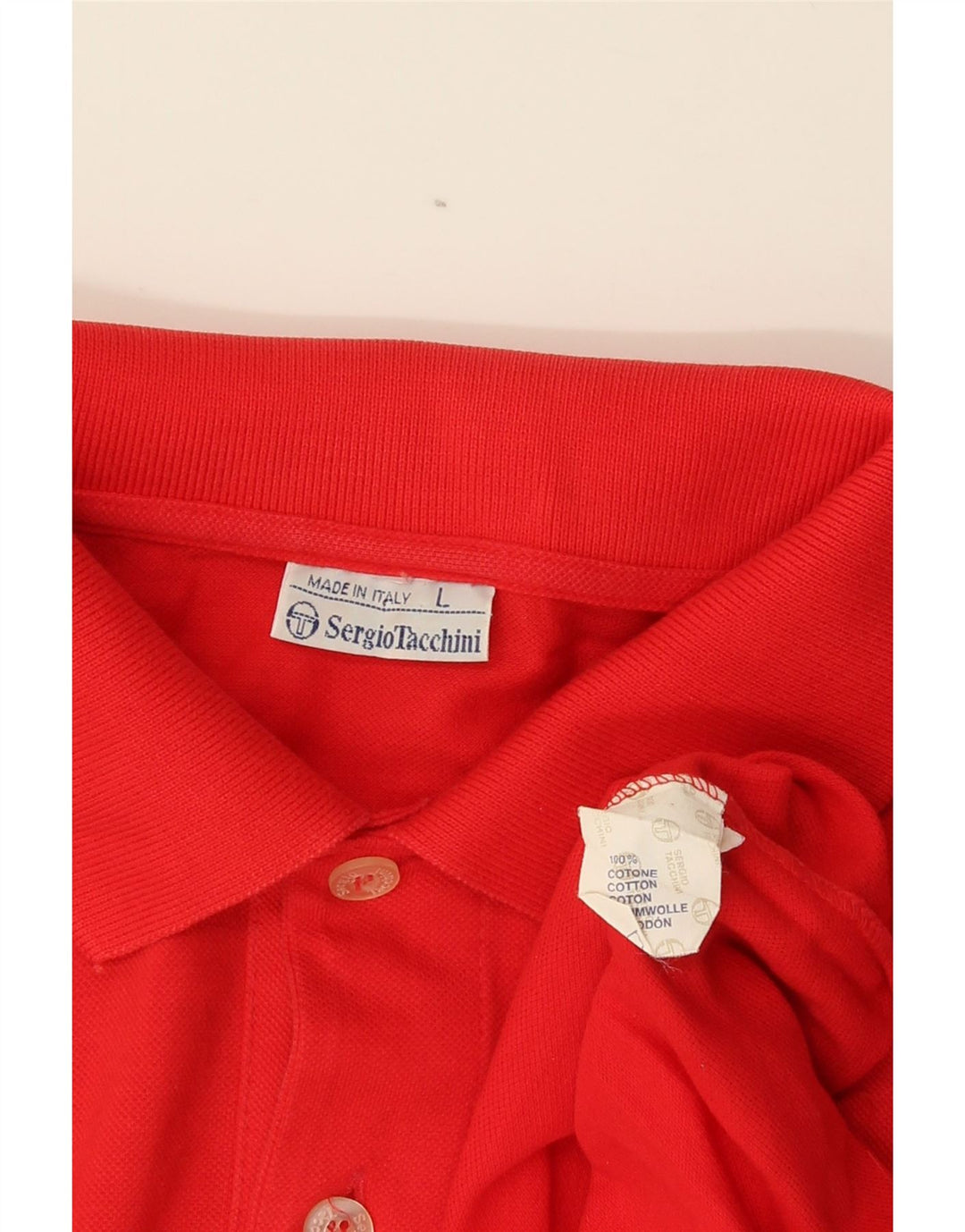 Polo Uomo Sergio Tacchini Grande Rossa In Cotone