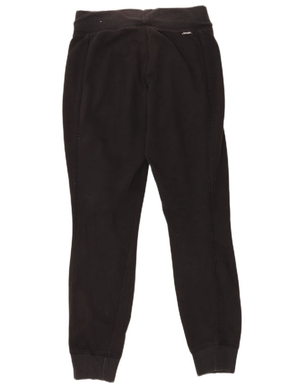 Pantaloni da tuta con grafica Adidas da donna Joggers UK 4/6 XS cotone nero