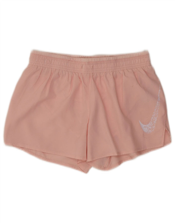 Pantaloncini sportivi Nike Dri Fit Graphic da donna UK 10 piccoli poliestere rosa