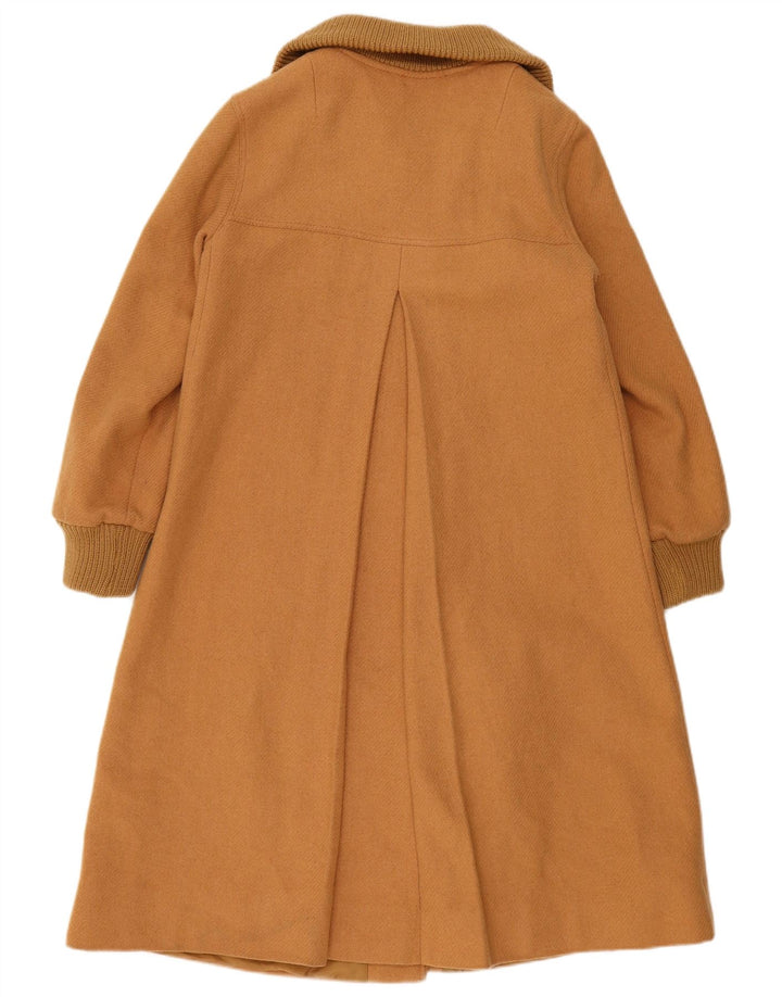 Cappotto vintage da donna UK 14 in lana beige medio