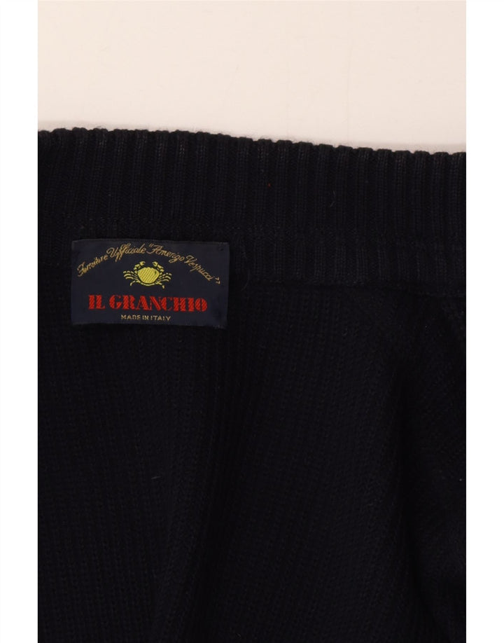 Maglione cardigan da uomo Il Granchio XL Blu Navy
