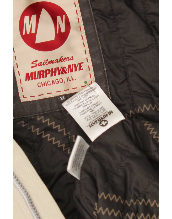 Bomber da uomo Murphy & Nye Sailmakers UK 42 XL Cotone color block grigio