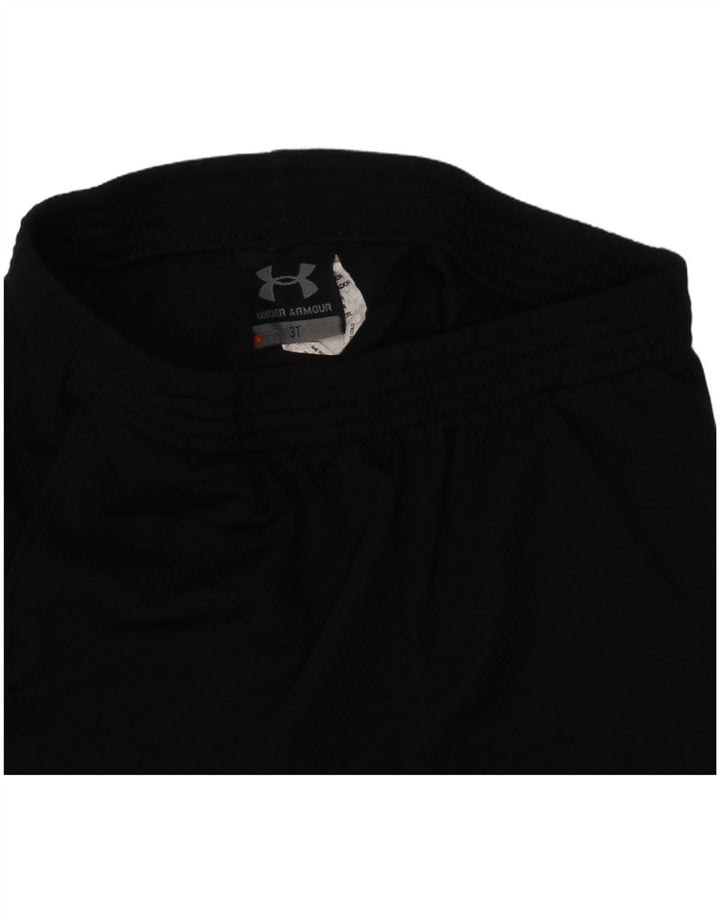 Pantaloncini sportivi grafici da bambino UNDER ARMOUR 2-3 anni in poliestere nero