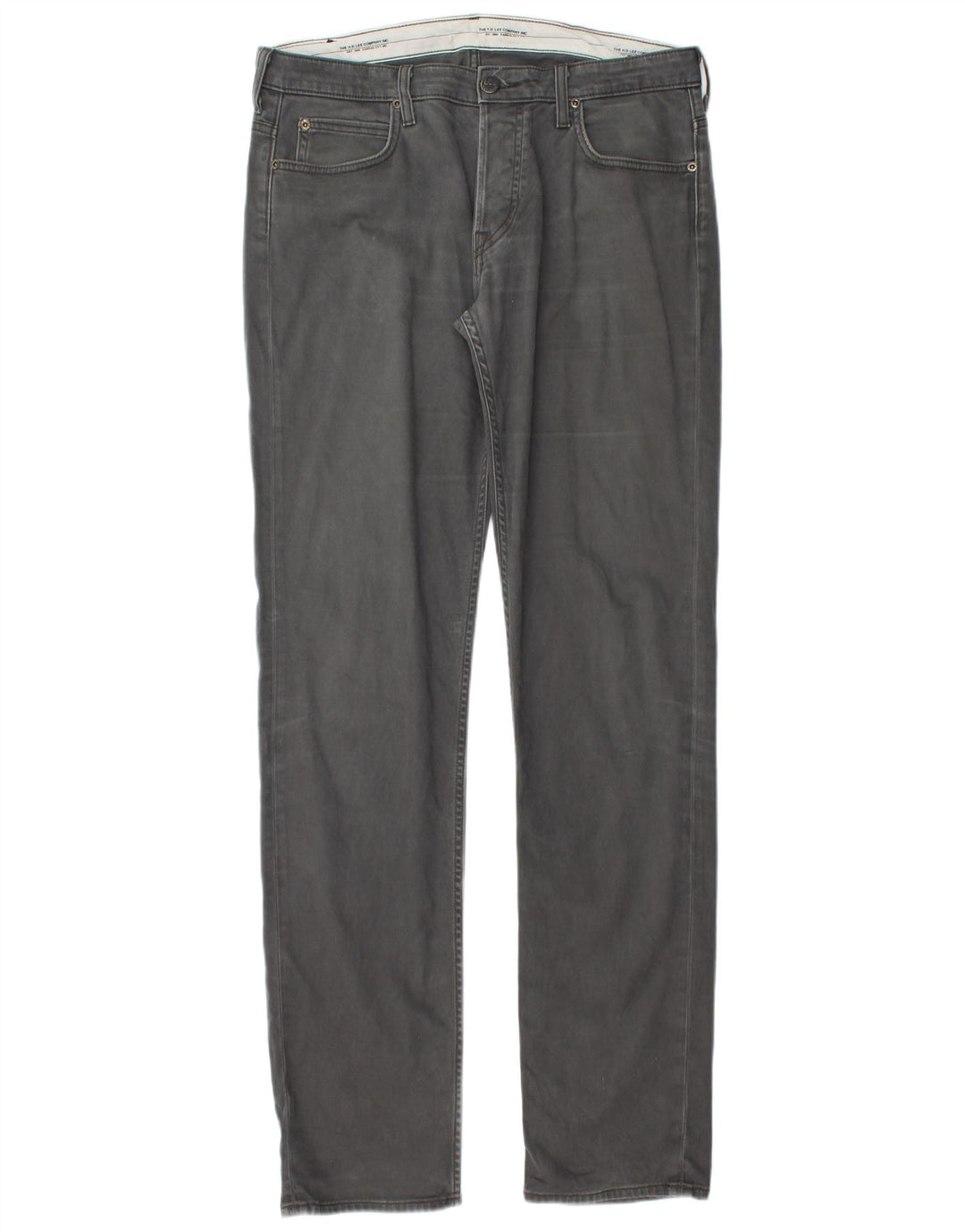 Pantaloni casual dritti da uomo LEE Powell W34 L36 in cotone grigio