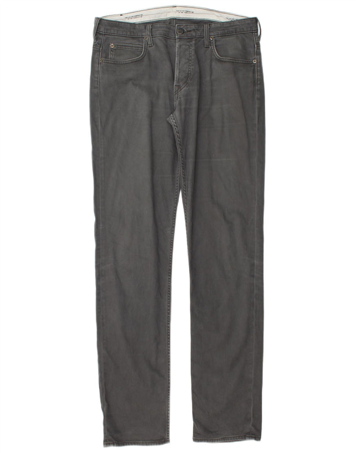 Pantaloni casual dritti da uomo LEE Powell W34 L36 in cotone grigio