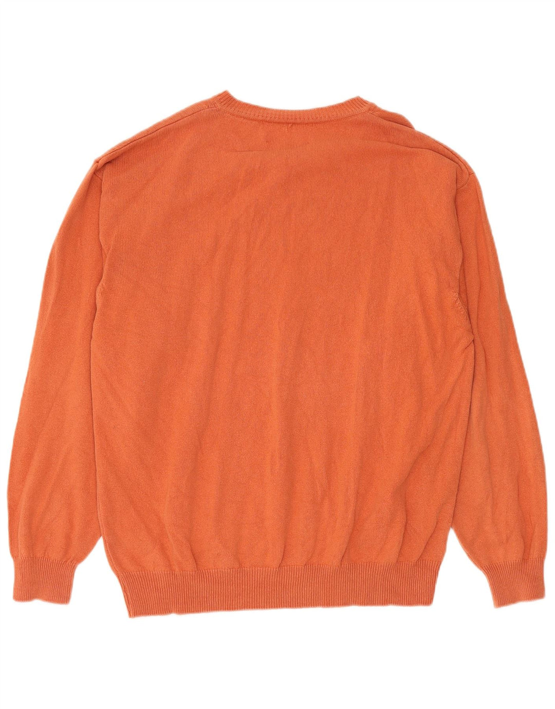 Marlboro Classics Maglione da uomo con scollo a V XL in cotone arancione
