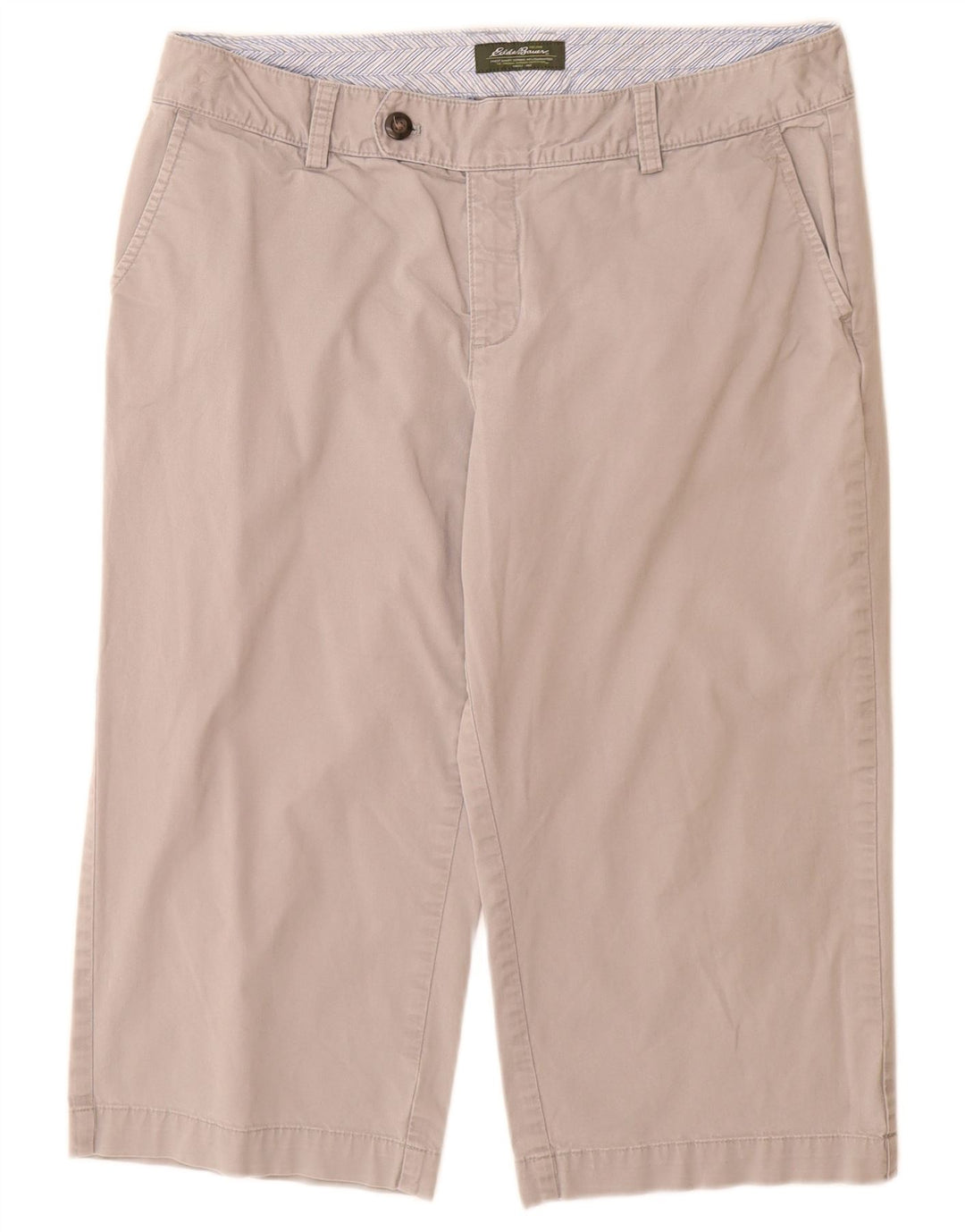 Pantaloni Capri dritti da donna Eddie Bauer W32 L19 Grigi