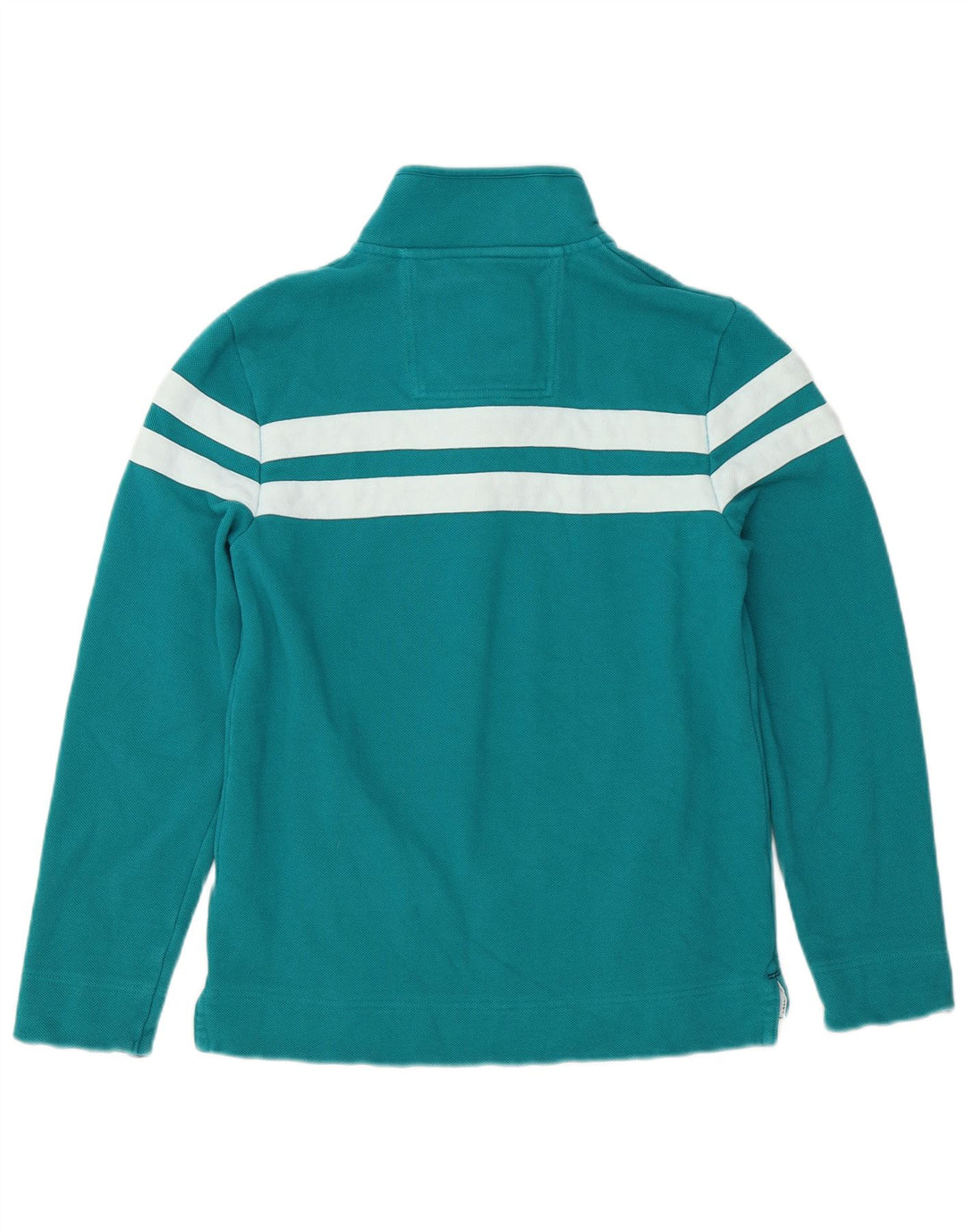 Crew Clothing Felpa da uomo Maglione piccolo color block turchese