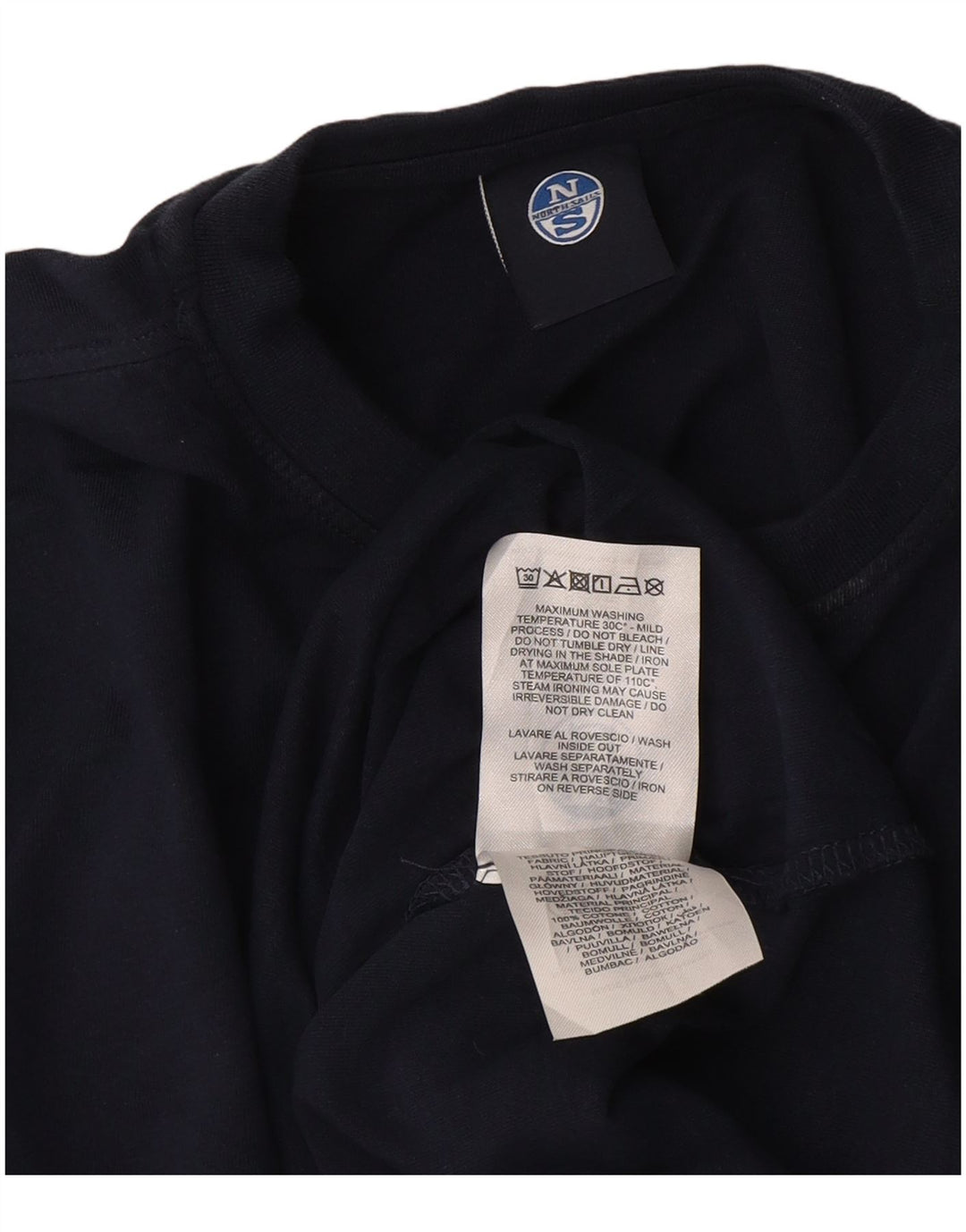 T-shirt da uomo North Sails Top XS in cotone blu navy
