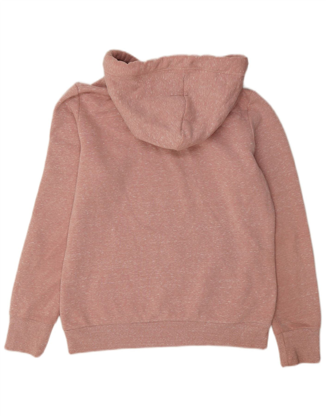 Felpa con cappuccio da donna Superdry UK 12 Poliestere screziato rosa medio