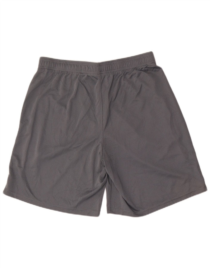 Pantaloncini sportivi da uomo Under Armour grandi in poliestere grigio