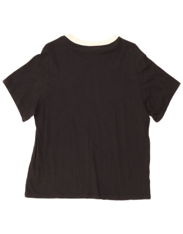 T-shirt da donna ADIDAS Top UK 12 medio nero cotone