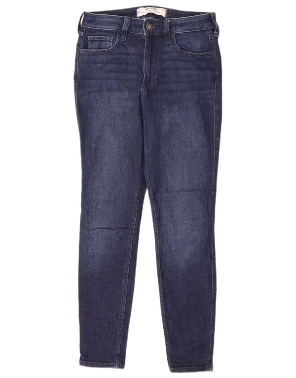Jeans skinny Hollister Curvy a vita alta da donna US 4 Small W27 L28 Blu navy