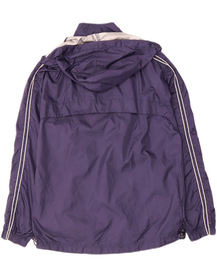 Giacca antipioggia con cappuccio pullover da bambino Umbro 12-13 anni XL nylon blu navy