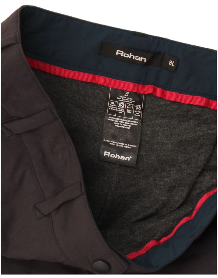 Pantaloni chino bootcut da donna Rohan UK 8 Small W30 L33 Poliammide grigio
