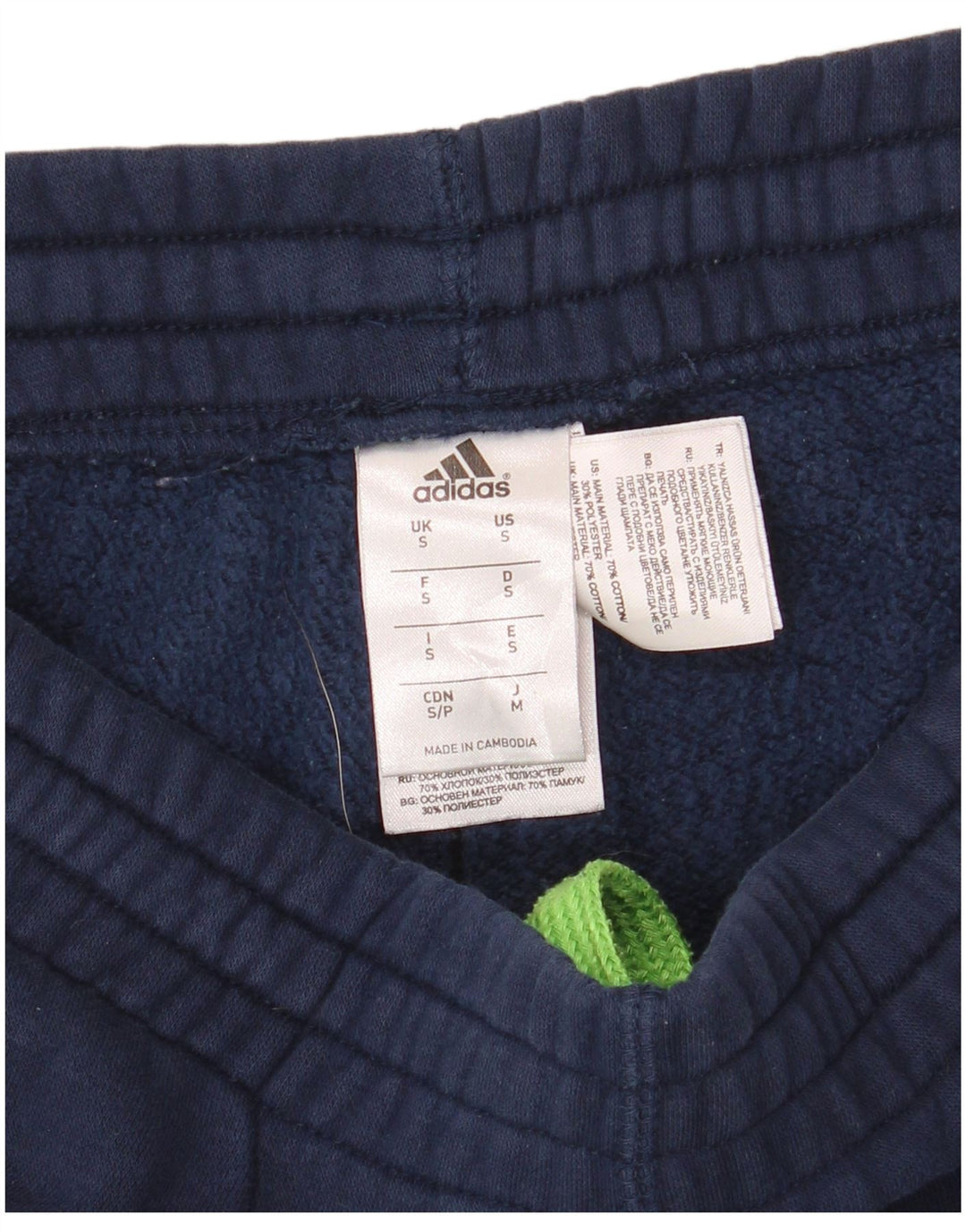 Pantaloni da tuta con grafica ADIDAS da uomo Joggers piccoli in cotone blu navy