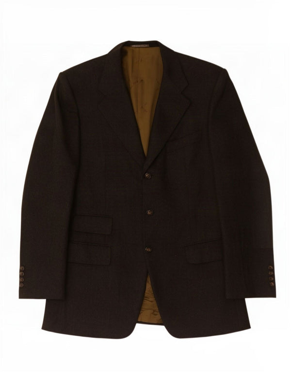 Giacca Blazer Trussardi Uomo 3 Bottoni IT 50 Large Grigio Lana Check