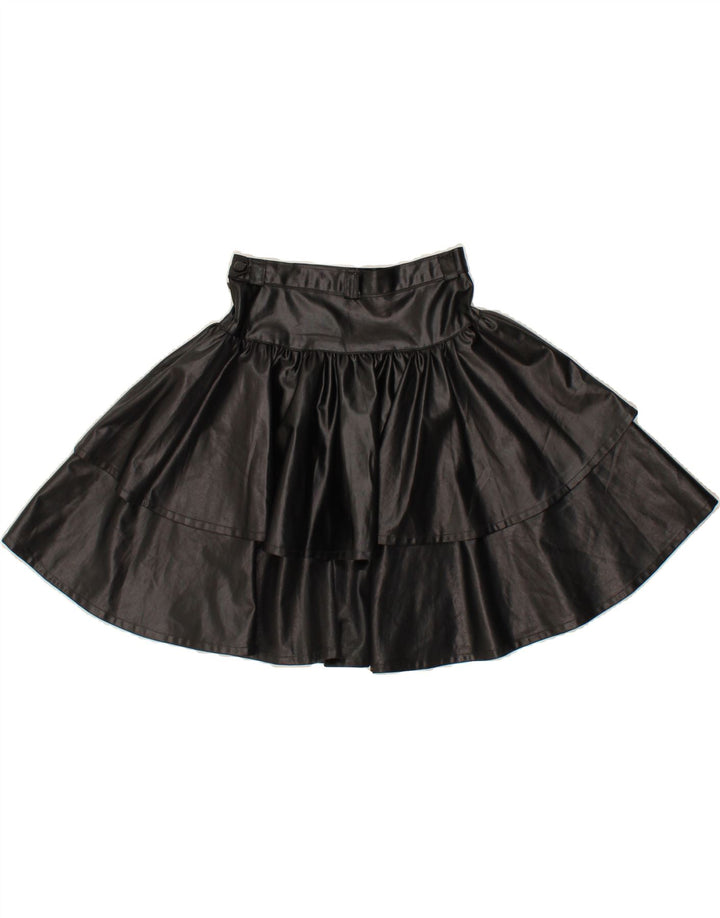 VINTAGE Womens Mini Skirt W24 XS Black Vintage Vintage and Second-Hand Vintage from Messina Hembry 