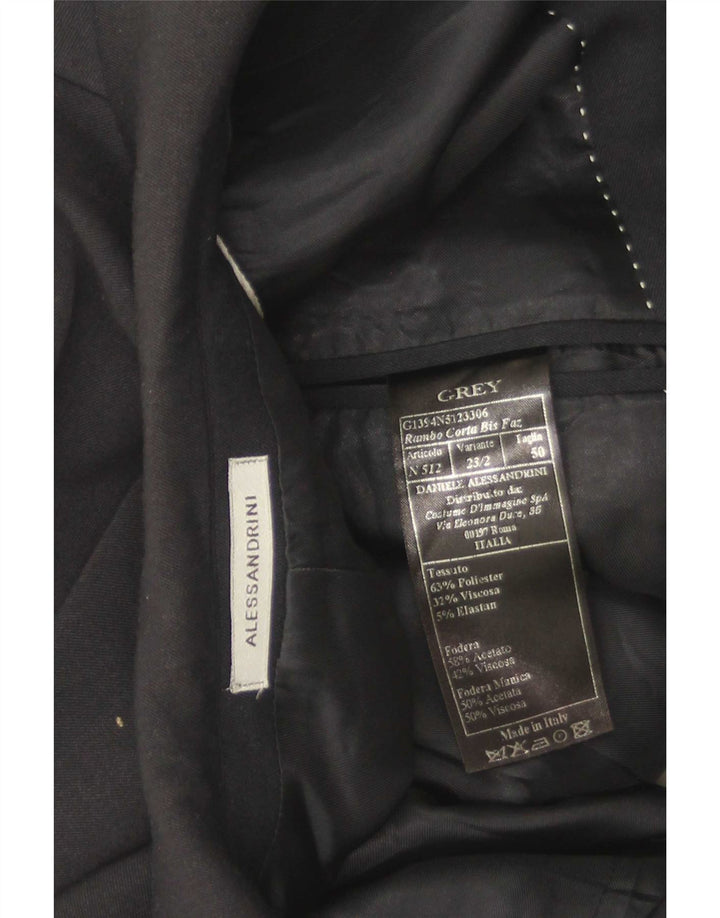 Giacca Blazer da Uomo a 2 Bottoni Daniele Alessandrini IT 50 Large Nera