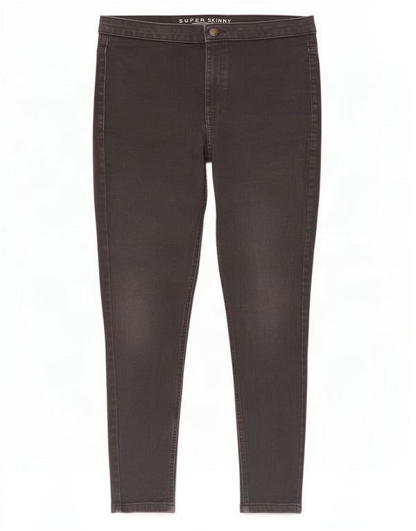 Jeans super skinny da donna Marks & Spencer UK 16 Large W30 L28 Cotone grigio